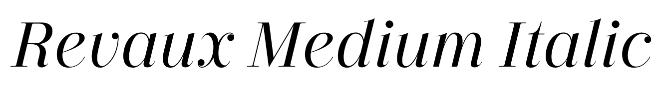 Revaux Medium Italic